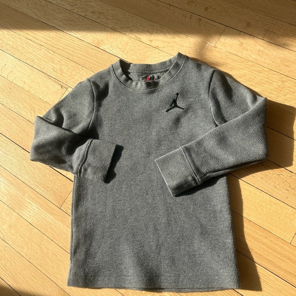 Jordan Boys Long SleeveWaffled Knit Tee - Picture 2 of 4